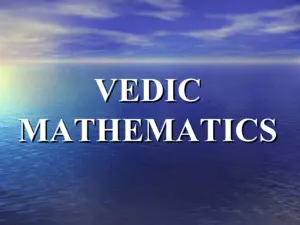 Vedic Maths Workshop